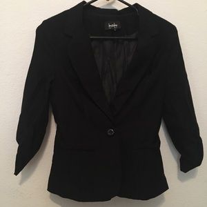 Black Ruched Blazer